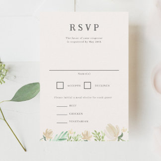 Mariage en crête florale RSVP