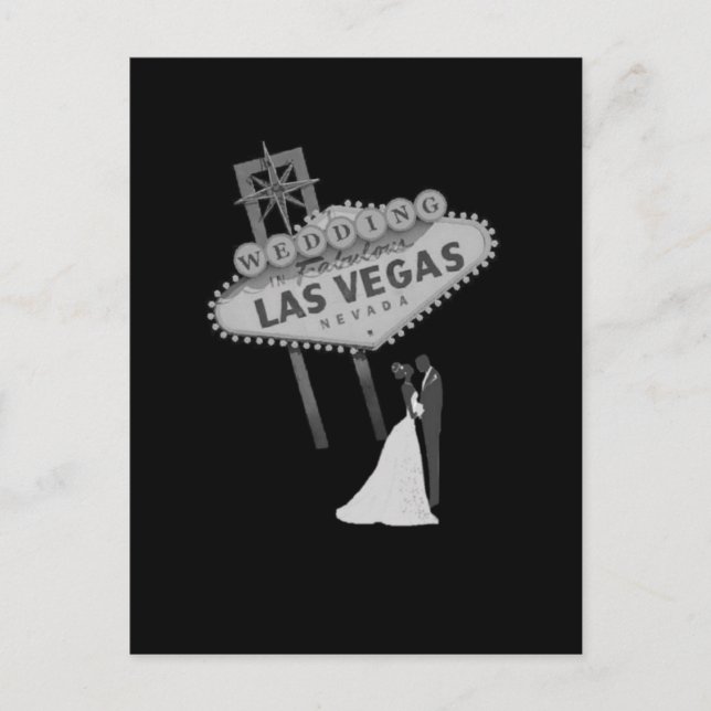 MARIAGE En Fabrique Las Vegas Carte Postale (Devant)