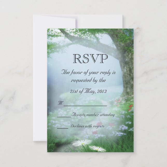 Mariage en forêt enchantée RSVP (Devant)
