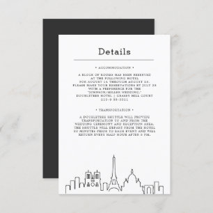 Mariage en France Invitation Détails