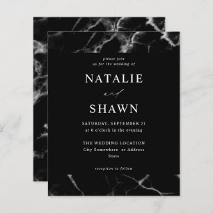 Mariage en marbre noir Budget