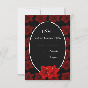 Mariage en or Red Amaryllis RSVP