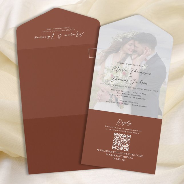 Mariage en terre cuite Modèle photo simple (Créateur téléchargé)