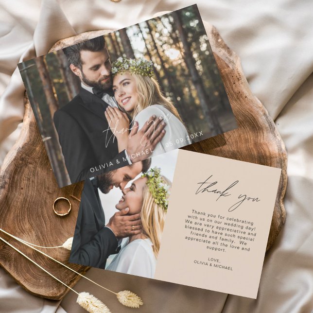 Mariage en terre cuite Moderne minimaliste Merci (Créateur téléchargé)