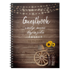 Mariage en tonneau de bois de pays - Livre d'invit