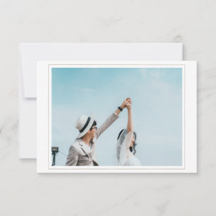 Mariage Enregistrer la carte de date avec photo RS