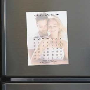 Mariage Enregistrer la date Calendrier Photo 6 ran