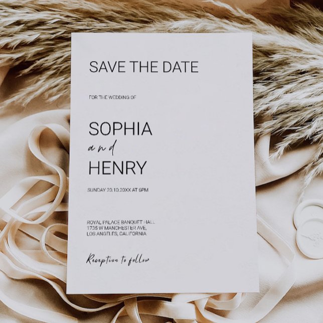 Mariage Enregistrer la date Invitation (Wedding Save the Date Invitation)