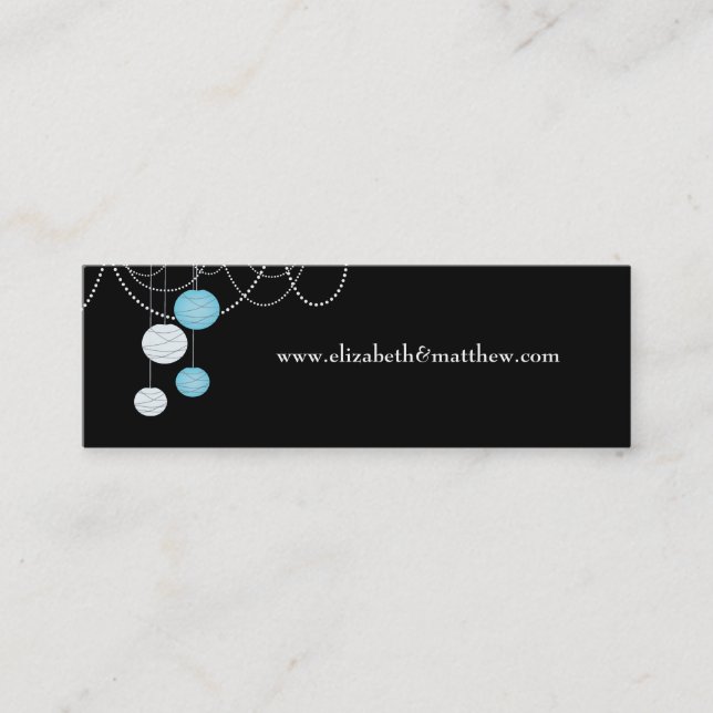 Mariage Enregistrer la date Site Web Cartes maigre (Devant)