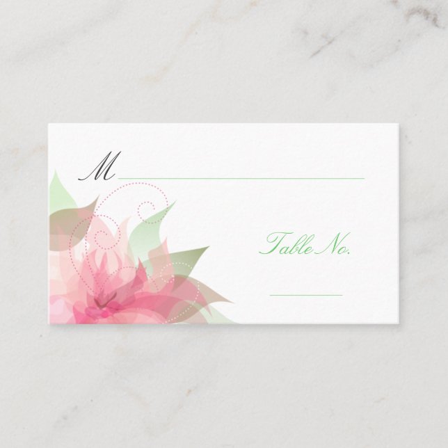 Mariage Escort Invité Cartes de Place (Devant)
