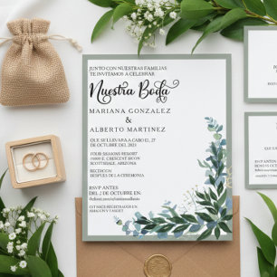 Mariage Espagnol Notre Mariage RSVP Eucalyptus 