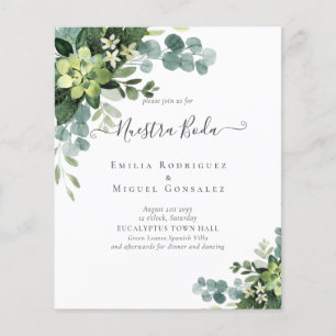 Mariage espagnol NUESTRA BODA Eucalyptus Verdure