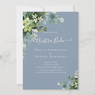 Mariage espagnol NUESTRA BODA Eucalyptus Verdure