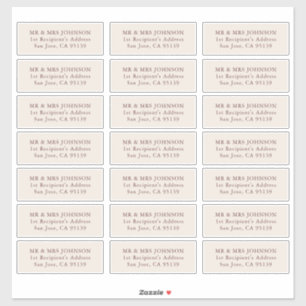 Mariage Étiquette de adresse invité 21 Adresse dif