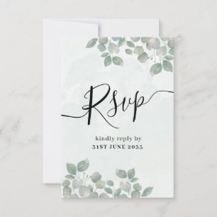 Mariage Eucalyptus Vert Sage Rustique RSVP