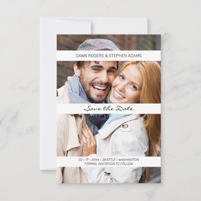 Mariage Faire-part de deux photographes moderne (Devant)