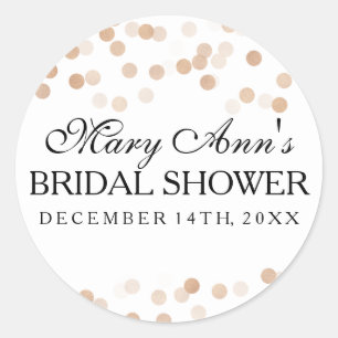 Mariage Favor Étiquette Faux Parties scintillant à