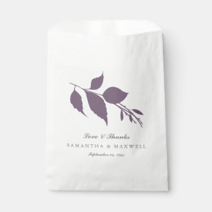 Mariage Favor Sacs Amour & Merci Moderne