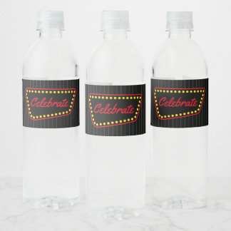 Mariage Fête de la bouteille d'eau Étiquettes
