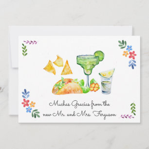 Mariage Fiesta   Tacos et Carte de remerciements T