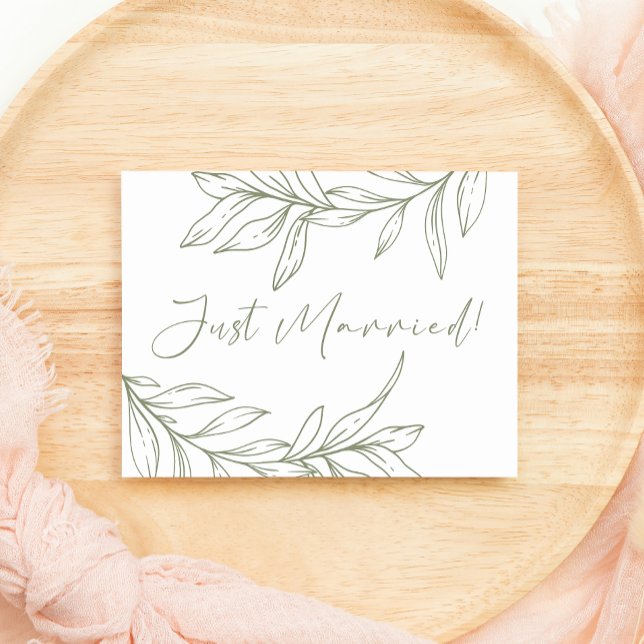 Mariage Fleur Bohème Sage Juste Mariés (Créateur téléchargé)
