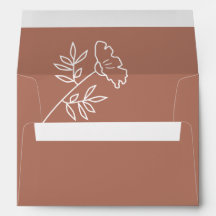 Mariage Fleur sauvage en terre cuite