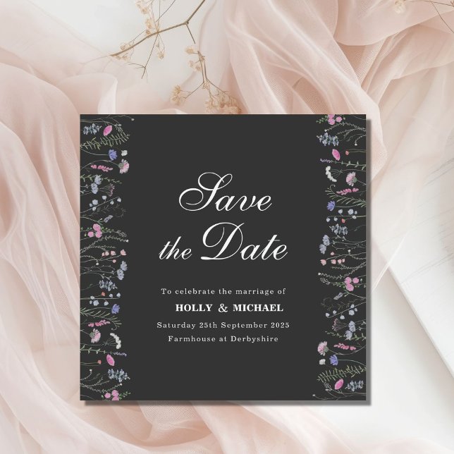 Mariage fleur sauvage Enregistrer la date WF1 (Créateur téléchargé)