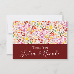 Mariage Fleurs de Tulipe d'Été Aquarelles Vibrante