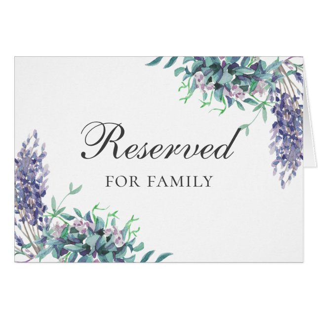 Mariage fleurs violettes. Panneau floral réservé (Devant Horizontal)