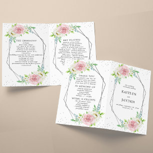 Mariage floral à huile géométrique chic
