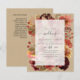 Mariage Floral Automne - BUDGET Orange Bourgogne