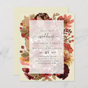 Mariage Floral Automne - BUDGET Orange Bourgogne