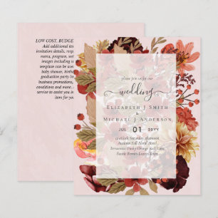 Mariage Floral Automne - BUDGET Orange Bourgogne
