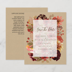 Mariage Floral Automne - BUDGET Orange Bourgogne