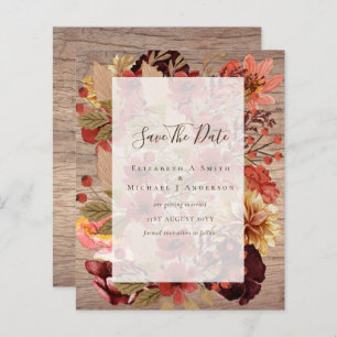 Mariage Floral Automne - BUDGET Orange Bourgogne