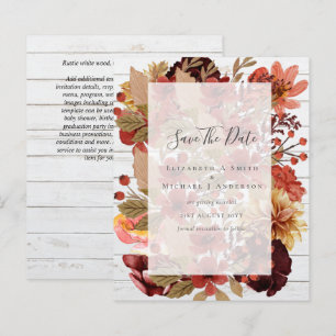 Mariage Floral Automne - BUDGET Orange Bourgogne