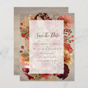 Mariage Floral Automne - BUDGET Orange Bourgogne