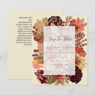 Mariage Floral Automne - BUDGET Orange Bourgogne