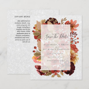 Mariage Floral Automne - BUDGET Orange Bourgogne