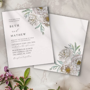 Mariage Floral Beige & Blanc Cassé à Petit Budget