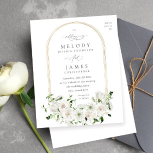 Mariage floral blanc budget 2