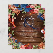 Mariage Floral bleu Bourgogne rustique