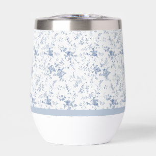 Mariage Floral Bleu Vintage Chinoiserie