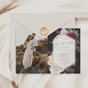 Mariage Floral Budget Photo Enregistrer la Date