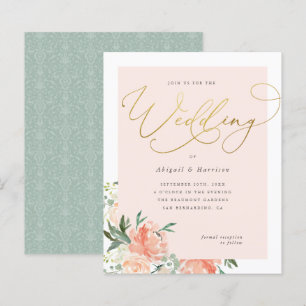 Mariage floral de broche budgétaire et de script o