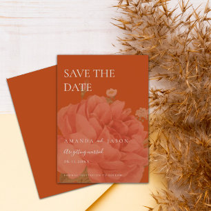 Mariage Floral En Terracotta Minimaliste Enregistr