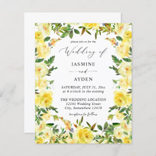 Mariage Floral Jaune Budget V2