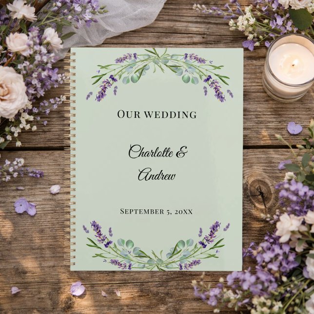 Mariage floral lavande eucalyptus sauge vert (Créateur téléchargé)