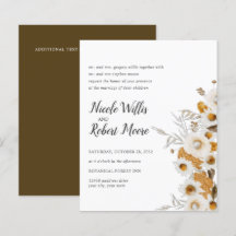 Mariage Floral Mimosa Camomille Rustique de Budget