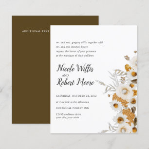 Mariage Floral Mimosa Camomille Rustique de Budget